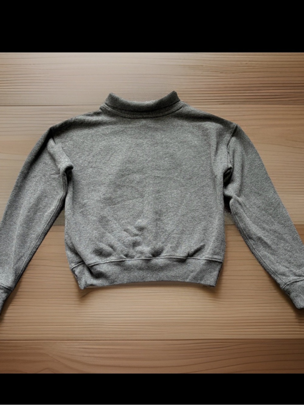 POLO RALPH LAUREN Sweatshirt Girls Youth Medium 8/10 Gray Patch Logo Pullover - Picture 8 of 11